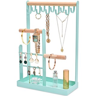Foto 1 | Foto 1 | Soporte Organizador De Joyas Procase Para Collares, 4 Niveles, Azul - Venta Internacional.