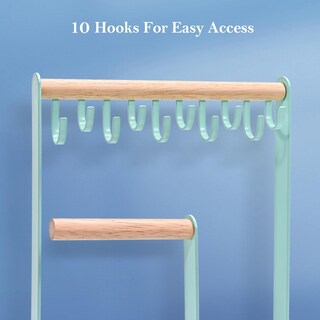 Foto 6 | Foto 6 | Soporte Organizador De Joyas Procase Para Collares, 4 Niveles, Azul - Venta Internacional.