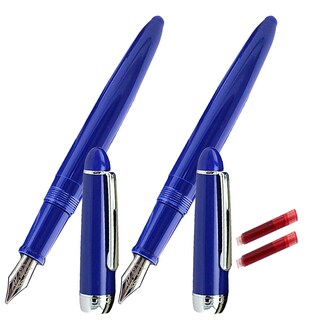 Foto 1 | Foto 1 | Pluma tipo Fuente High Monaco Mxbpl-010 2 Piezas color Azul 2 Tintas Rojas