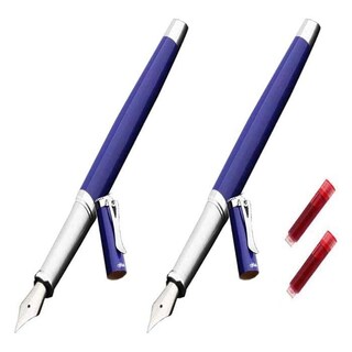 Foto 1 | Foto 1 | Bolígrafo tipo Fuente High Monaco Mxbea-010 2 Piezas color Azul 2 Tintas Rojas