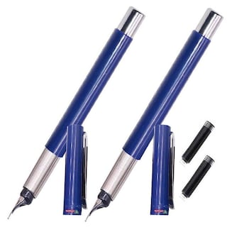 Foto 1 | Foto 1 | Pluma Punta Fina High Monaco Mxsbw-002 2 piezas Color Azul Tinta Negra