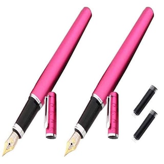 Foto 1 | Foto 1 | Pluma Tipo Fuente High Mónaco Mxgey-002 2 PZAS color Rosa Tinta Negra