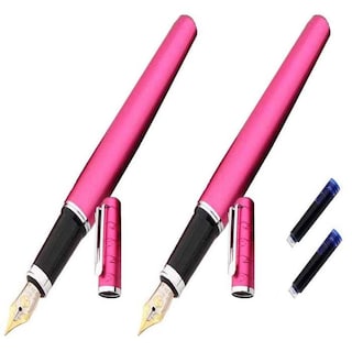 Foto 1 | Foto 1 | Pluma Tipo Fuente Profesional High Mónaco Mxgey-006 2 PZAS color Rosa Tinta Azul