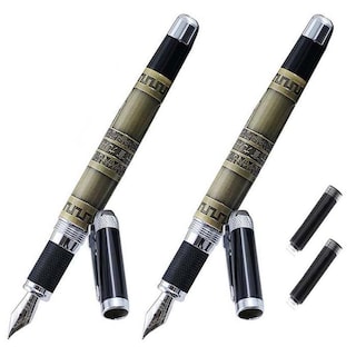 Foto 1 | Foto 1 | Bolígrafo Fuente Uso Fácil High Monaco Mxrra-002 2 piezas color Marrón con 2 Tintas Negra