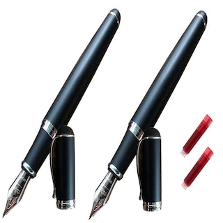 Foto 1 | Foto 1 | Plumas Fuente Punto Fino High Monaco MXBMT-010 color Negro 2 Piezas + 2 Tintas Rojas