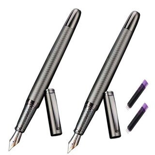 Foto 1 | Foto 1 | Pluma tipo Fuente High Monaco Mxsyg-004 2 Piezas color Gris 2 Tintas Moradas