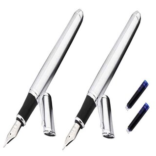 Foto 1 | Foto 1 | Bolígrafos Tipo Fuente Ultra Fino High Mónaco Mxsvh-006 2 PZAS color Plata Tinta Azul