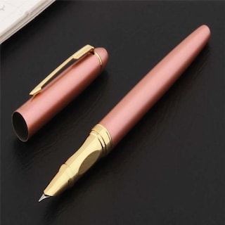 Foto 3 | Foto 3 | Bolígrafo Tipo Fuente Para Dibujo High Monaco Mxlro-005 1 pieza color Dorado con 1 Tinta color Azul