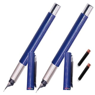 Foto 1 | Foto 1 | Pluma Tipo Fuente Tipografía High Monaco Mxsbw-008 2 piezas color Azul con 2 Tintas Café