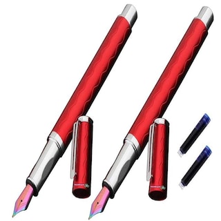 Foto 1 | Foto 1 | Bolígrafo tipo Fuente Rellenable High Mónaco Mxdse-006 2 Piezas color Rojo