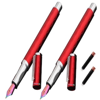 Foto 1 | Foto 1 | Bolígrafos Tipo Fuente Rendimiento High Monaco Mxdse-008 2piezas color Rojo con Tinta Café