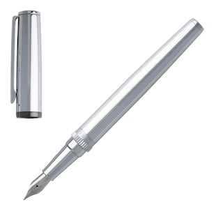 Foto 5 | Foto 5 | Pluma Estilográfica Hugo Boss Gear Metal Chrome Con Tinta Azul - Venta Internacional.
