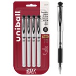 Bolígrafo De Gel Uni-ball Signo 207 Impact 1 Mm Negro 4 Unidades - Venta Internacional.