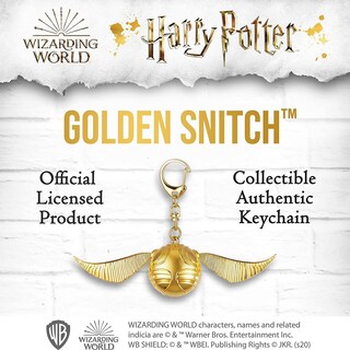 Foto 4 | Foto 4 | Venta Internacional- Llavero Harry Potter Golden Snitch Keychain Alas Móviles para Cremallera