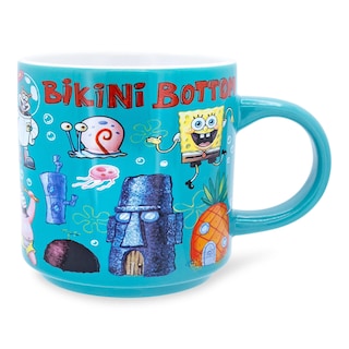 Foto 1 | Foto 1 | Taza De Café Con Diseño De Búfalo Plateado, Diseño De Bob Esponja, Braguita De Bikini, 390 Ml - Venta Internacional.