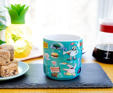 Foto 5 | Foto 5 | Taza De Café Con Diseño De Búfalo Plateado, Diseño De Bob Esponja, Braguita De Bikini, 390 Ml - Venta Internacional.