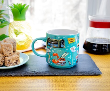 Foto 6 | Foto 6 | Taza De Café Con Diseño De Búfalo Plateado, Diseño De Bob Esponja, Braguita De Bikini, 390 Ml - Venta Internacional.