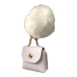 Foto 2 | Foto 2 | Llavero Bolsita Con Pompón Efecto Serpiente Color Blanco