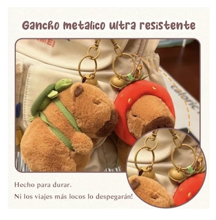 Foto 5 | Foto 5 | Llavero Capibara Peluche Belug, Cafe Rojo Y Verde