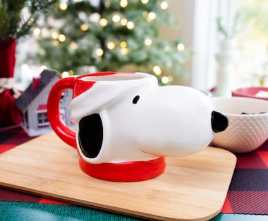 Foto 4 | Foto 4 | Bufanda Silver Buffalo Peanuts Snoopy De Papá Noel 600 Ml Cerámica - Venta Internacional.
