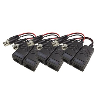 Foto 1 | Foto 1 | Kit Cctv 3 Pares de Balun Transceptor Rj45 Plug Balum Folksafe Hd4301vp color Negro Video Full Hd
