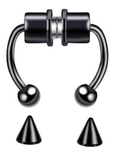 Foto 1 | Foto 1 | Piercing Magnético Intercambiable color Negro para Nariz