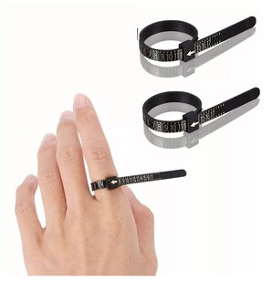 Foto 2 | Foto 2 | Juego De Medidor De Anillos Y Anillero De Plástico, 3 Piezas Violeta