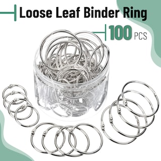 Foto 2 | Foto 2 | Binder Ring Mr. Pen Loose Leaf, Paquete De 100 Unidades, 3 Tamaños, Plata - Venta Internacional.