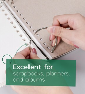 Foto 5 | Foto 5 | Binder Ring Mr. Pen Loose Leaf, Paquete De 100 Unidades, 3 Tamaños, Plata - Venta Internacional.