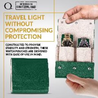 Foto 3 | Foto 3 | Venta Internacional- Funda de Viaje Qwatchbands Verde para 2 Relojes