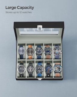 Foto 5 | Foto 5 | Caja para Relojes Songmics 10 Ranuras Negra - Venta Internacional