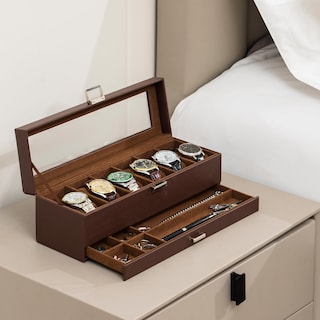 Foto 7 | Foto 7 | Estuche Procase Marrón para Relojes-Venta Internacional