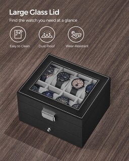 Foto 5 | Foto 5 | Estuche para Relojes Songmics 8 Ranuras - Venta Internacional