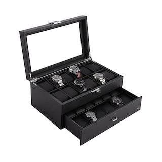 Foto 1 | Foto 1 | Estuche Exhibidor Relojes Caja Organizador Reloj 24 Espacios Eo Safe Imports Esi-19061 Negro