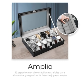 Foto 4 | Foto 4 | Estuche Organizador de Relojes 12 Espacios