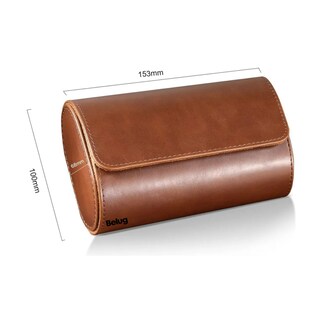 Foto 3 | Foto 3 | Estuche Cuero De Almacenamiento Para 2 Relojes Organizador Belug, Cafe