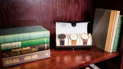 Foto 6 | Foto 6 | Funda Organizadora En Rollo Para Relojes De Viaje, Case Elegance, Piel Vegana Negra - Venta Internacional.