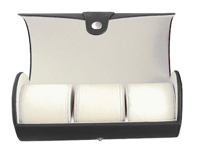 Foto 7 | Foto 7 | Funda Organizadora En Rollo Para Relojes De Viaje, Case Elegance, Piel Vegana Negra - Venta Internacional.