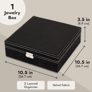 Foto 4 | Foto 4 | Joyero Organizador Juvale Velvet De 2 Capas Con Cierre Para Viajes - Venta Internacional.