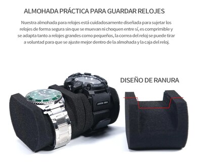 Foto 5 | Foto 5 | Estuche De Almacenamiento Para Relojes Lab.g Exhibidor Negro