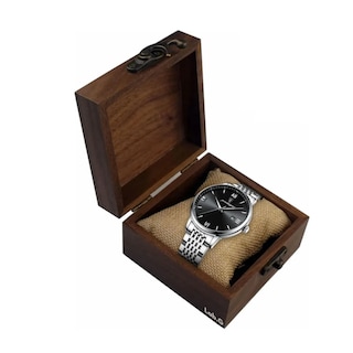 Foto 5 | Foto 5 | Caja Organizadora Madera Nogal Para Relojes Lab.g, Cafe Oscuro Beige