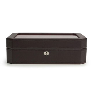 Foto 1 | Foto 1 | Caja De Relojes Wolf Windsor De 10 Piezas De Cuero Vegano Marrón/naranja - Venta Internacional.