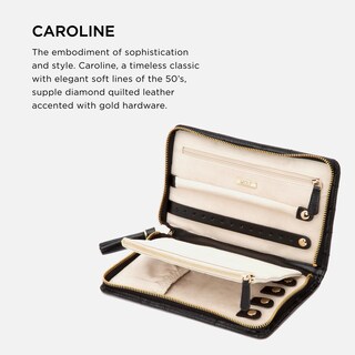 Foto 2 | Foto 2 | Portafolio De Joyas Wolf Caroline Black Con Forro Lusterloc - Venta Internacional.