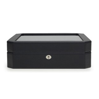 Foto 1 | Foto 1 | Caja De Relojes Wolf Windsor De Piel Vegana Negra 15 Relojes - Venta Internacional.
