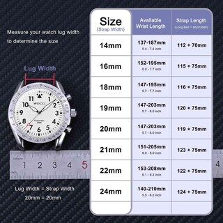 Foto 5 | Foto 5 | Correa de Reloj Wocci de Silicona de 20 mm con Hebilla Negra de Acero Inoxidable - Venta Internacional