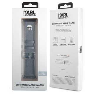 Foto 3 | Foto 3 | Correa Original Karl Lagerfeld Para Apple Watch 42/44 Plata