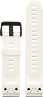 Foto 2 | Foto 2 | Correa De Reloj Garmin Quickfit De Silicona Blanca Con Herrajes Negros - Venta Internacional.