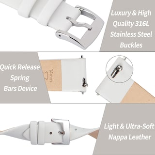 Foto 4 | Foto 4 | Pulseras Ottoody De Piel Con Cierre Rápido, De Grano Superior, Unisex - Venta Internacional.