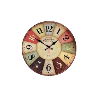Foto 1 | Foto 1 | Reloj de Pared BELUG para Casa/Campo Analógico Redondo Café