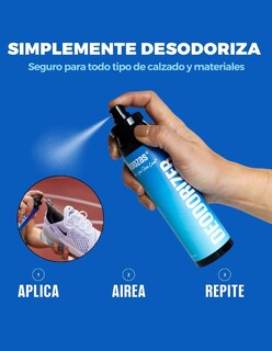 Foto 3 | Foto 3 | Spray Desodorante Para Tenis Y Zapatos 150 Ml - Elimina El Mal Olor De Los Tenis, Hecho Con Ingredientes Nat